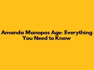 Amanda Manopo's Age: Everything You Need to Know