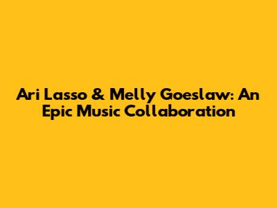 Ari Lasso & Melly Goeslaw: An Epic Music Collaboration