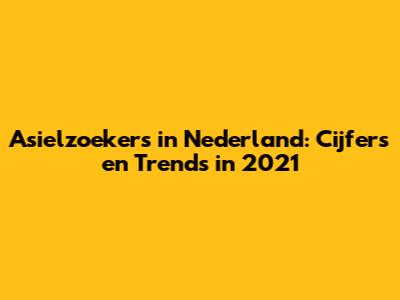 Asielzoekers in Nederland: Cijfers en Trends in 2021