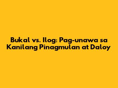 Bukal vs. Ilog: Pag-unawa sa Kanilang Pinagmulan at Daloy