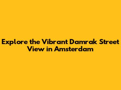 Explore the Vibrant Damrak Street View in Amsterdam