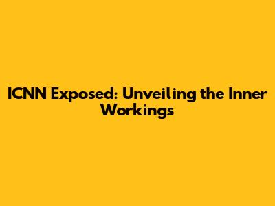 ICNN Exposed: Unveiling the Inner Workings