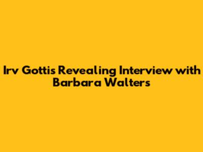 Irv Gotti's Revealing Interview with Barbara Walters