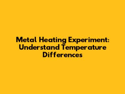 Metal Heating Experiment: Understand Temperature Differences