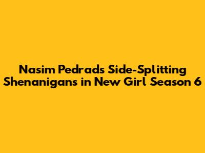 Nasim Pedrad's Side-Splitting Shenanigans in New Girl Season 6