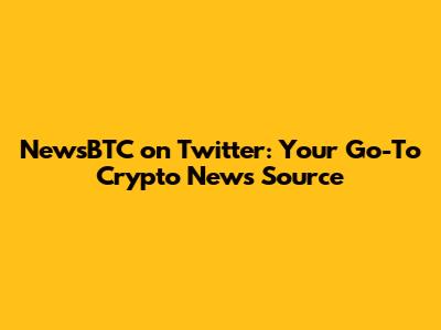 NewsBTC on Twitter: Your Go-To Crypto News Source