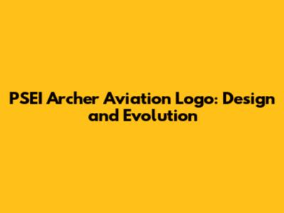 PSEI Archer Aviation Logo: Design and Evolution