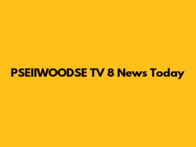 PSEIIWOODSE TV 8 News Today