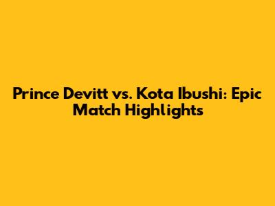 Prince Devitt vs. Kota Ibushi: Epic Match Highlights