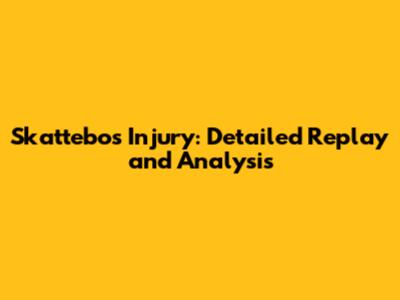 Skattebo's Injury: Detailed Replay and Analysis