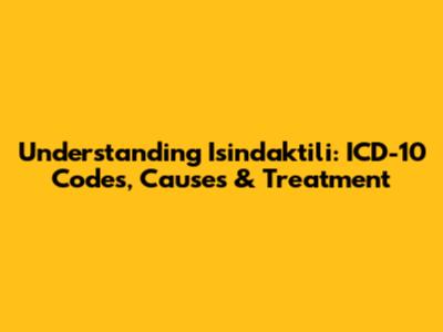 Understanding Isindaktili: ICD-10 Codes, Causes & Treatment