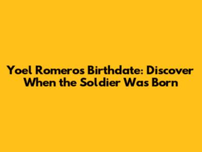 Yoel Romero's Birthdate: Discover When the Soldier Was Born