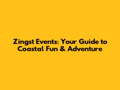 Zingst Events: Your Guide to Coastal Fun & Adventure